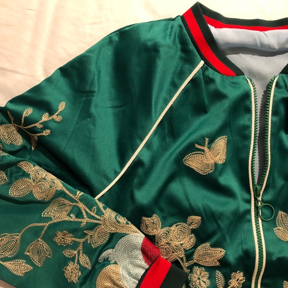 Jackets & Blazers - Embroidered Bomber Jacket